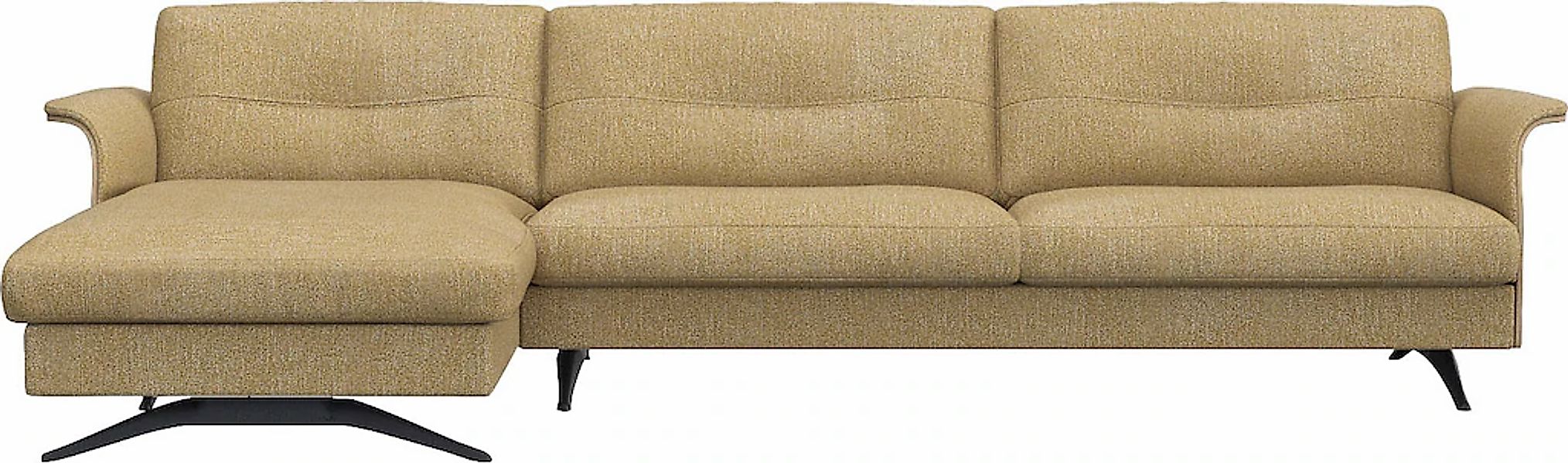 FLEXLUX Ecksofa "Glow, super bequem durch hochwertigem Sitzaufbau mit Feder günstig online kaufen