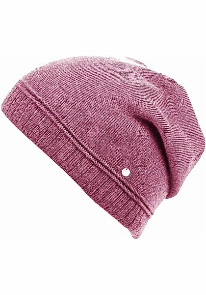 Capelli New York Beanie Packung, Metall-Logo, gerafft, Feinstrick günstig online kaufen