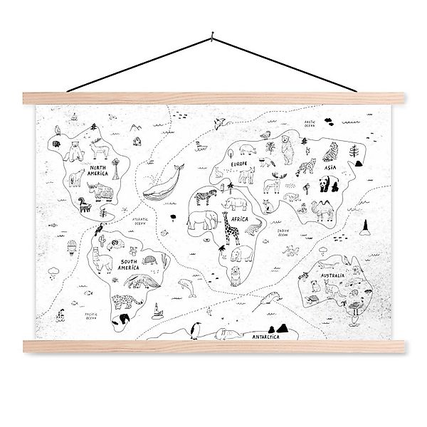 MuchoWow Poster Weltkarte - Kinder - günstig online kaufen