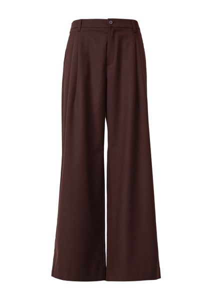 s.Oliver Chinos Hose Flanell-Hose mit Bundfalten günstig online kaufen
