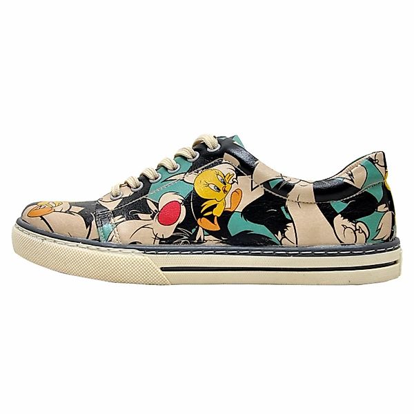 DOGO Sneaker "Damen Sneaker Catch Me If You Can Tweety Vegan Damen Sneaker günstig online kaufen