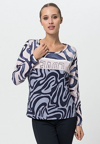 TUZZI Langarmshirt mit Alloverprint und Nieten günstig online kaufen