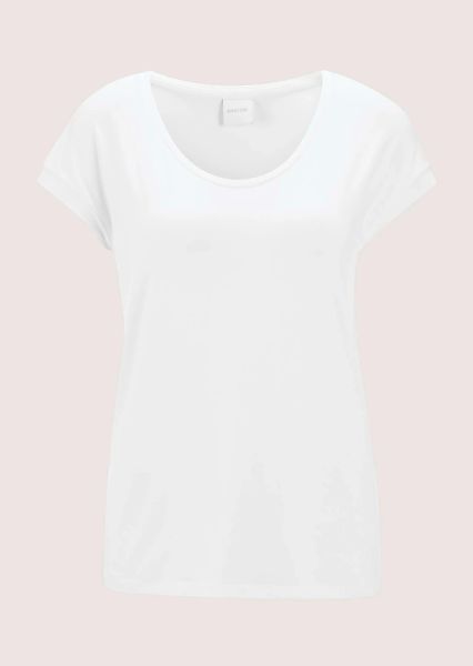 MADELEINE Kurzarmshirt "Jerseybluse Elegantes Viskose-Oberteil" günstig online kaufen