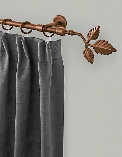 GARESA Gardinenstange "RUSTIKA" Ø 16 mm 1 läufig-läufig Wunschmaßlänge rust günstig online kaufen