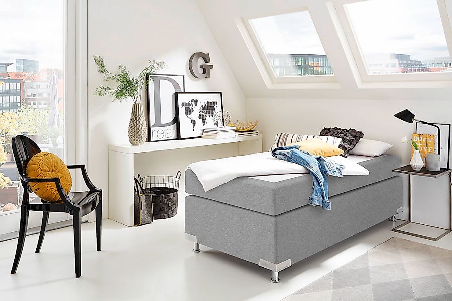 Westfalia Schlafkomfort Boxspringbett »Holland« ohne Kopfteil, frei im Raum günstig online kaufen