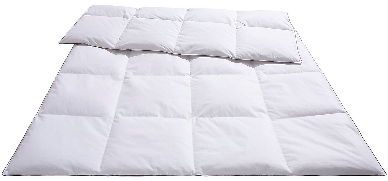 Älgdröm Feder-/Daunenbettdecke + Kopfkissen "Finja, Bettdecke 135x200 cm, 1 günstig online kaufen