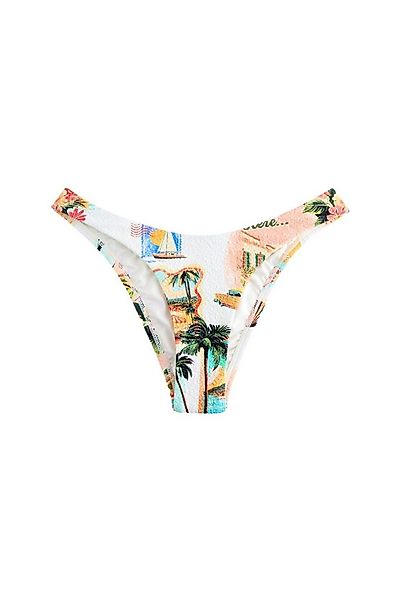 Next Bikini-Hose Strukturierte Bikinihose mit hohem Bein, Brazilian (1-St) günstig online kaufen