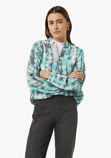 comma casual identity Langarmbluse Satinbluse mit günstig online kaufen