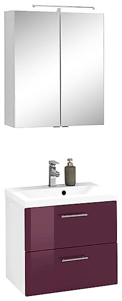 welltime Badmöbel-Set "Venedig", (2 St.), Spiegelschrank und Waschplatz günstig online kaufen
