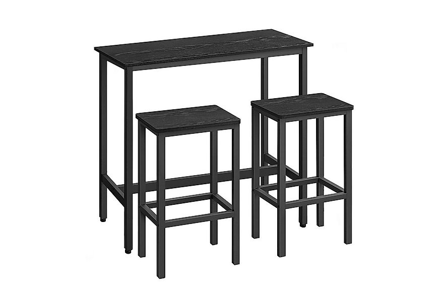 VASAGLE Bartisch Bartisch-Set, Stehtisch(100x40x90cm) mit 2 Barhockern günstig online kaufen