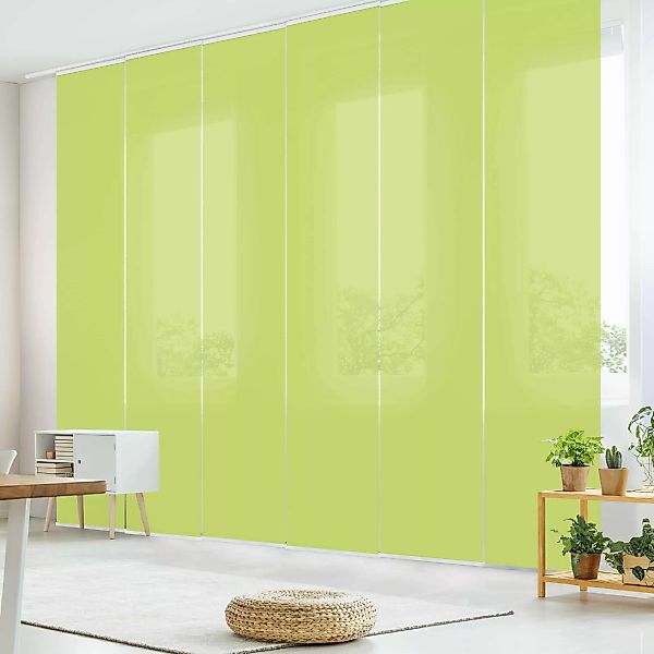 Bilderdepot24 Schiebegardine modern Flächenvorhang blickdicht Frühlingsgrün günstig online kaufen