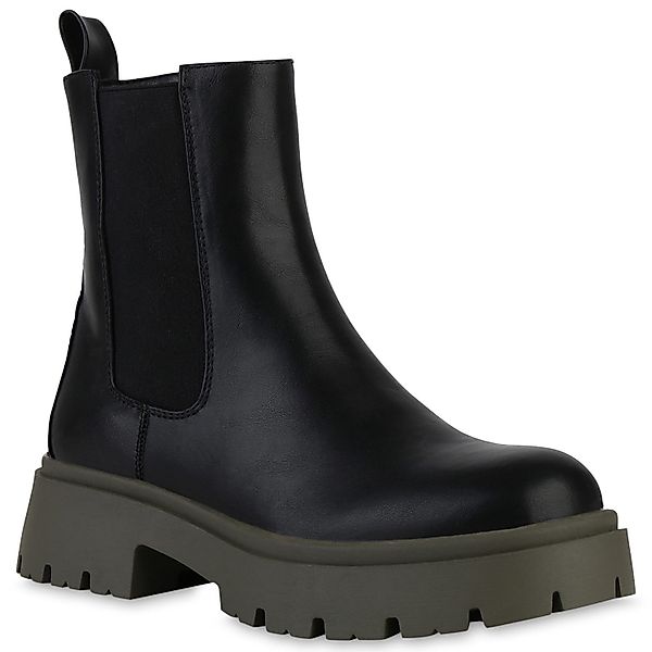 VAN HILL 840280 Plateaustiefelette Damen Plateau günstig online kaufen