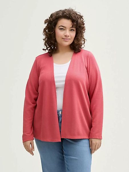 TOM TAILOR PLUS Langarmshirt Plus Size - Basic Cardigan günstig online kaufen