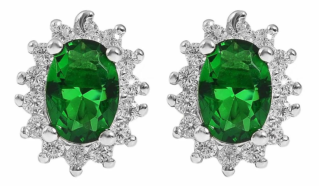 Adelia´s Paar Ohrhänger "Damen Ohrringe – Ohrstecker aus 925 Silber mit Zir günstig online kaufen