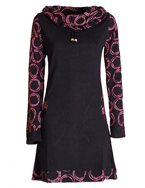 Vishes Jerseykleid Langarm Kleid Schal-Kleid Winterkleider günstig online kaufen
