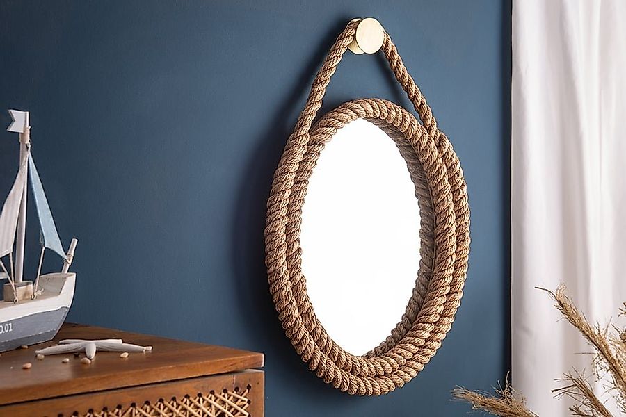 riess-ambiente Wandspiegel SEVEN SEAS 60cm natur (Einzelartikel, 1-St), Woh günstig online kaufen