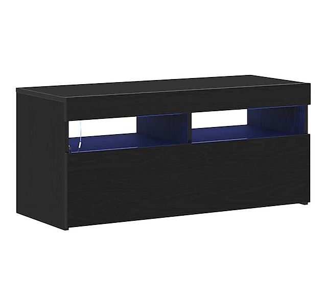 vidaXL TV-Schrank TV-Schränk Schwarz Eichen-Optik 90 x 35 x 40 cm Holzwerks günstig online kaufen