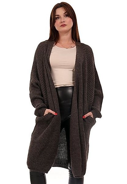 YC Fashion & Style Cardigan Oversize Cardigan Strickjacke Basic verschlussl günstig online kaufen