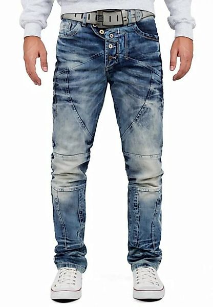 Cipo & Baxx 5-Pocket-Jeans Hose BA-CD346 W30/L34 (1-tlg) Denim mit Verzieru günstig online kaufen