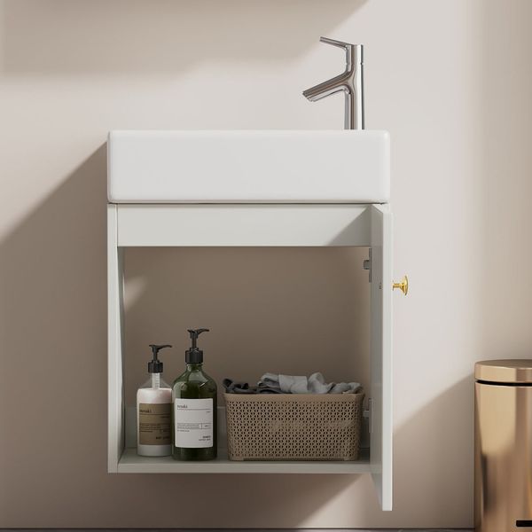 STILVORA Waschtisch mit Waschbecken,Badezimmerschrank Waschtischunterschran günstig online kaufen