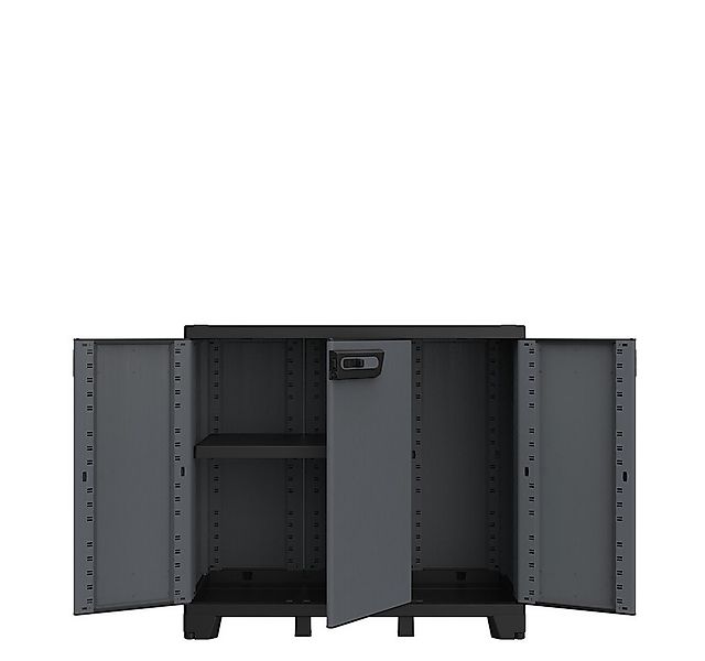 Kreher Mehrzweckschrank Dreitüriger Kunststoffschrank 'Ardesia' (Modell wäh günstig online kaufen