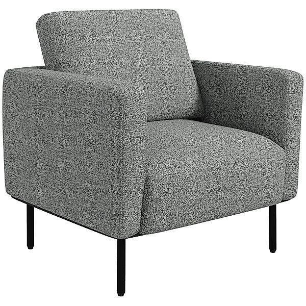 HOMCOM Lounge-Sessel aus Stoff, 1-Sitzer, Leinenoptik, Stahlbeine, bequemer günstig online kaufen