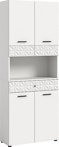 xonox.home Hochschrank Weiß Melamin Modern 70x187x34 cm günstig online kaufen