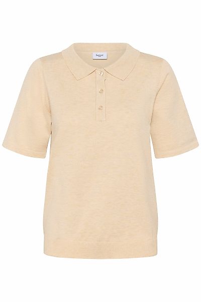 Saint Tropez Strickpullover "MilaSZ Polo SS Pullover" günstig online kaufen