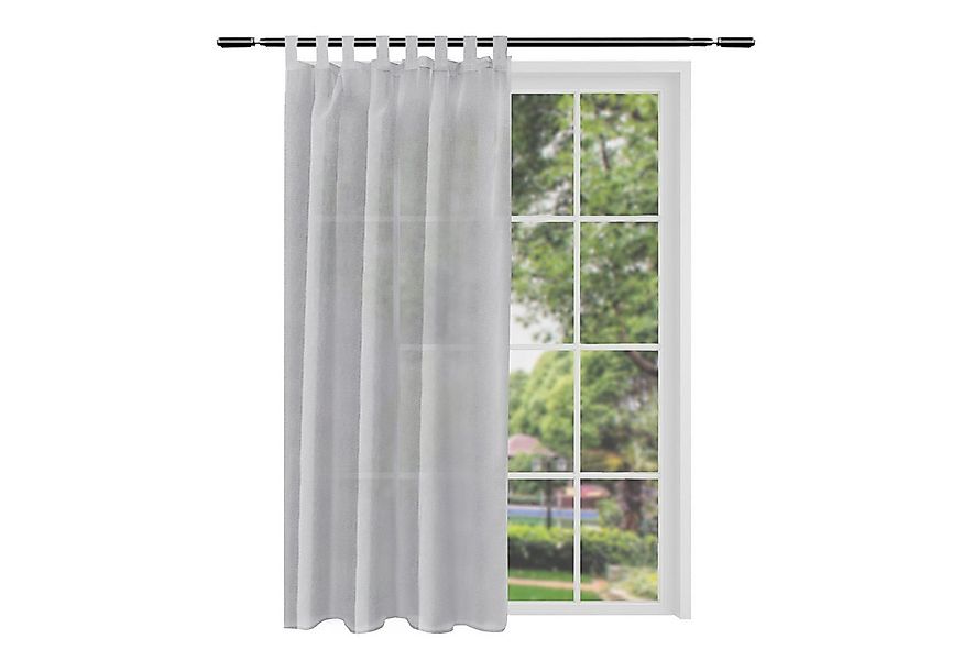 Woltu Gardine (2 St), halbtransparent, Gardinen halbtransparent mit Schlauf günstig online kaufen