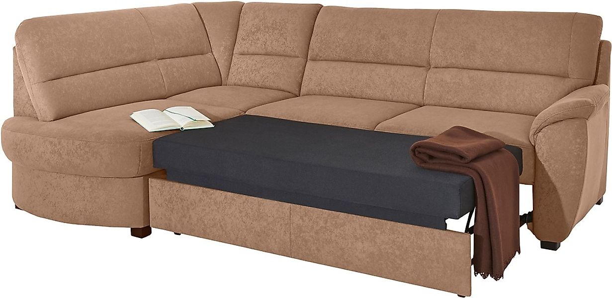 sit&more Ecksofa »Pandora L-Form« wahlweise mit Bettfunktion und Bettkasten günstig online kaufen