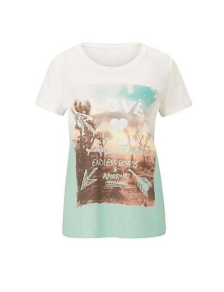 heine Rundhalsshirt LINEA TESINI Damen Designer-Farbverlauf-Shirt, kalkmint günstig online kaufen