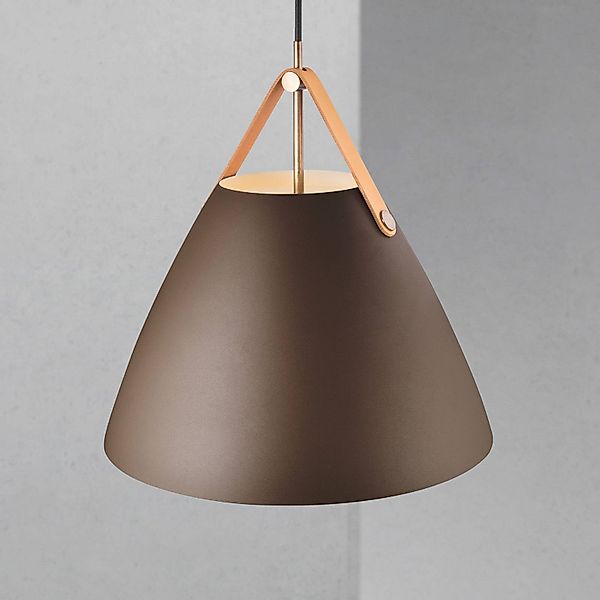 Hängeleuchte Strap mit Metallschirm beige, 36 cm günstig online kaufen