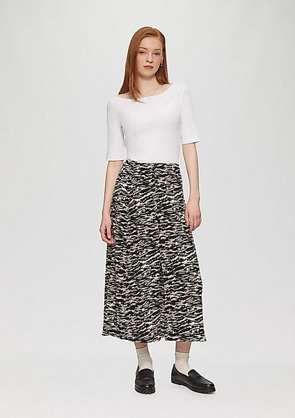 QS Midirock Rock Midirock mit Knopfleiste und Schlitz günstig online kaufen