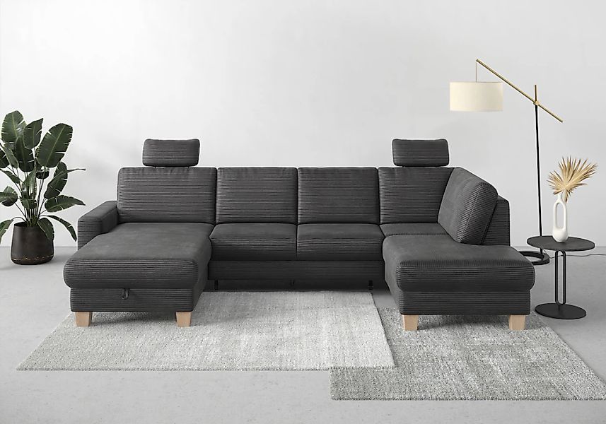 Home affaire Wohnlandschaft "Summer U-Form" mit oder ohne Bettfunktion und günstig online kaufen