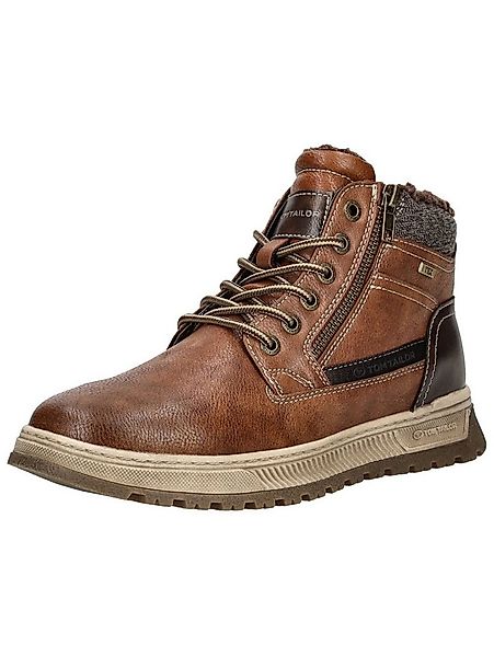 TOM TAILOR Tom Tailor Stiefelette Lederimitat Schnürstiefelette günstig online kaufen