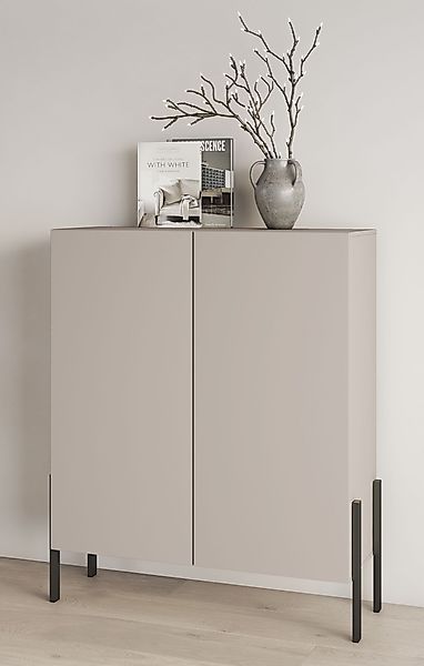 INOSIGN Kommode »Jukon, Breite 110 cm, moderne grifflose Hochschrank, 2Türe günstig online kaufen