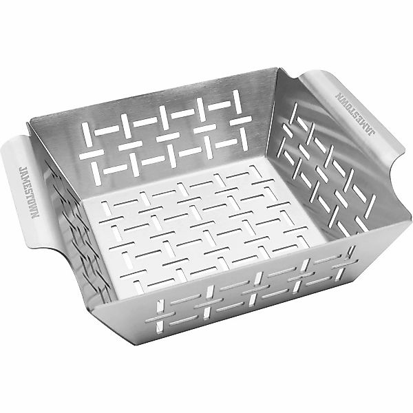 Jamestown Grillkorb Edelstahl klein 22,2 x 18,4 x 6 cm günstig online kaufen