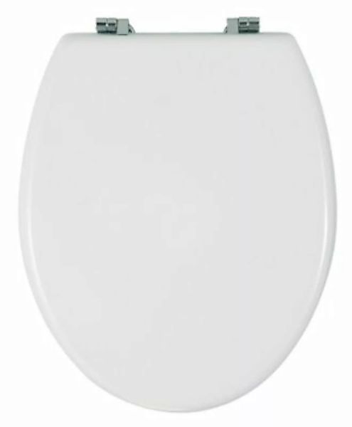 WENKO WC-Sitz Bali Weiß silber/weiß günstig online kaufen