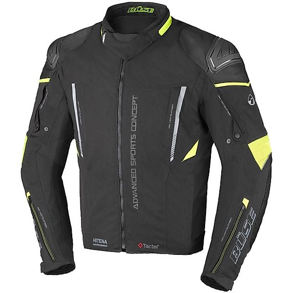 Büse Motorradjacke Büse Rocca Textiljacke Schwarz / Neon-Gelb günstig online kaufen