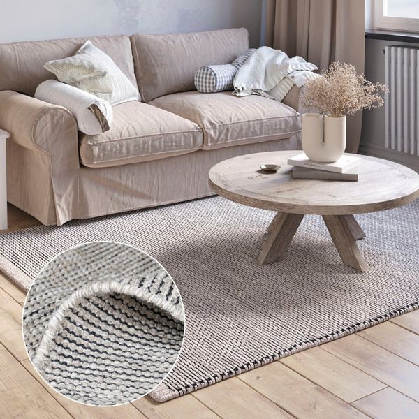 Myflair Möbel & Accessoires Wollteppich "Anisa" rechteckig 10 mm Höhe Wende günstig online kaufen