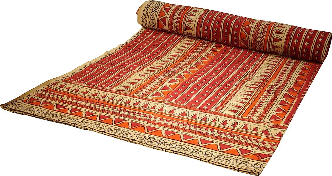 Guru-Shop Tagesdecke Blockdruck Tagesdecke, Bett & günstig online kaufen