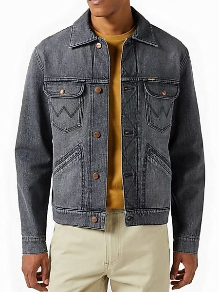 Wrangler Jeansjacke Regular Fit Denim Geknöpft - 124MJ MARSHALL günstig online kaufen