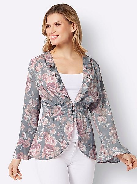 Sieh an! Klassische Bluse Volantbluse . günstig online kaufen