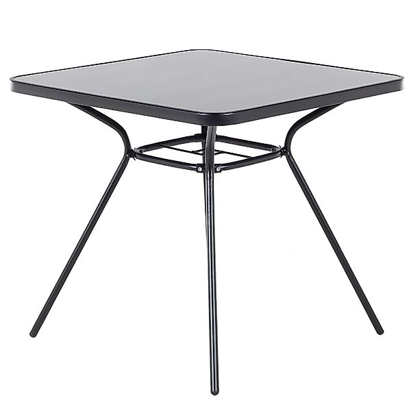 Beliani Gartentisch LIVO Schwarz 80x80x72 günstig online kaufen