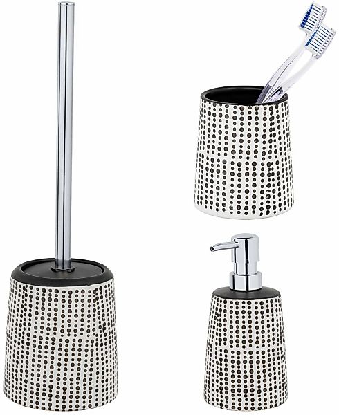 SCHÖNER WOHNEN-Kollektion Badaccessoire-Set ""Brento"" Zahnputzbecher, Seif günstig online kaufen