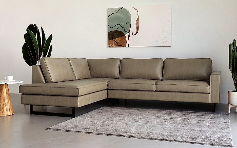 Places of Style Ecksofa "Pinto, 290 cm, Ottomane links / rechts", Cord, Fei günstig online kaufen