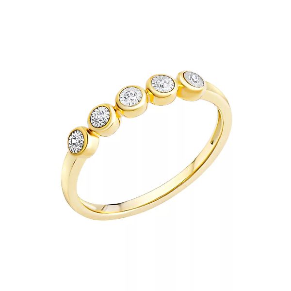 Diamonds by Ellen K. Fingerring "585 Gelbgold bicolor Brill." günstig online kaufen