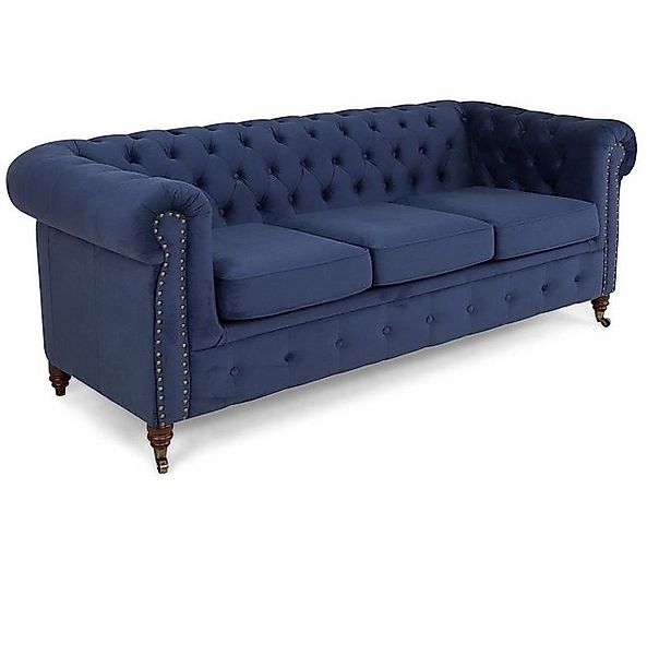 Xlmoebel Sofa Neue Dreisitzer-Polstercouch Chesterfield für das Wohnzimmer. günstig online kaufen