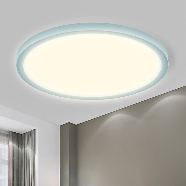 LQWELL LED Deckenleuchte Rund Flach LED günstig online kaufen