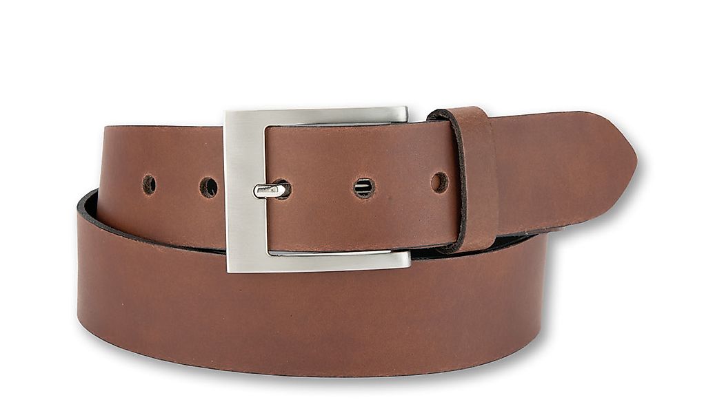 BERND GÖTZ Ledergürtel "Ledergürtel mit markanter Rechteckschließe aus Rind günstig online kaufen